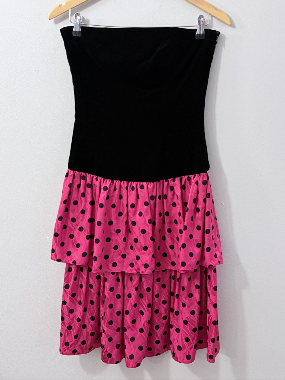 Ann Taylor 80s 90s Polka Dot Cocktail Party Dress Size 4